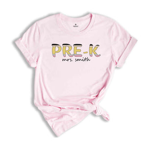 Personalized Pre-K Teacher Shirt, Best Teacher Shirt, Pre-K Teacher Shirt, Personalized Teacher Shirt, Custom Teacher Shirt