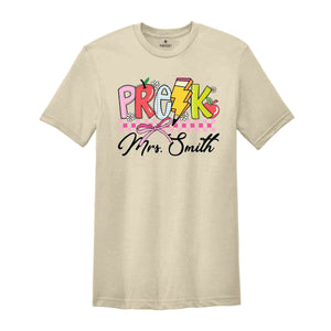Personalized Pre K Teacher Shirt, Pre K Teacher Team Shirt, Gift For Teacher, Teacher Appreciation Shirt, Custom Grade Shirt