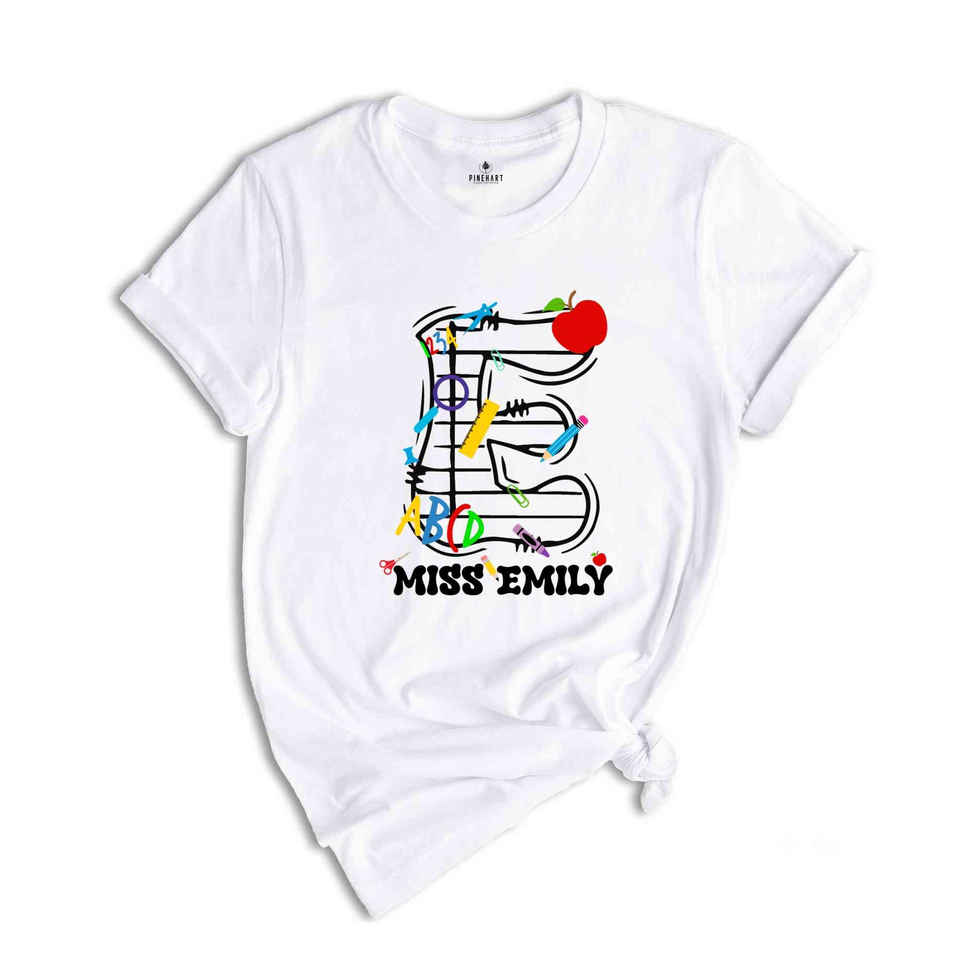 Personalized Teacher Shirt, Custom Teacher Name Shirt, Back To School Shirt, First Day Of School, Teacher Team, Teacher Appreciation Gift