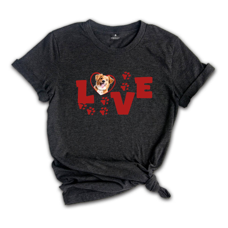 Personalized Valentine Dog Shirt, Custom Valentine Dog Shirt, Personalized Valentines Tees, Custom Pet Gifts, Custom Pet Shirt, love Shirt