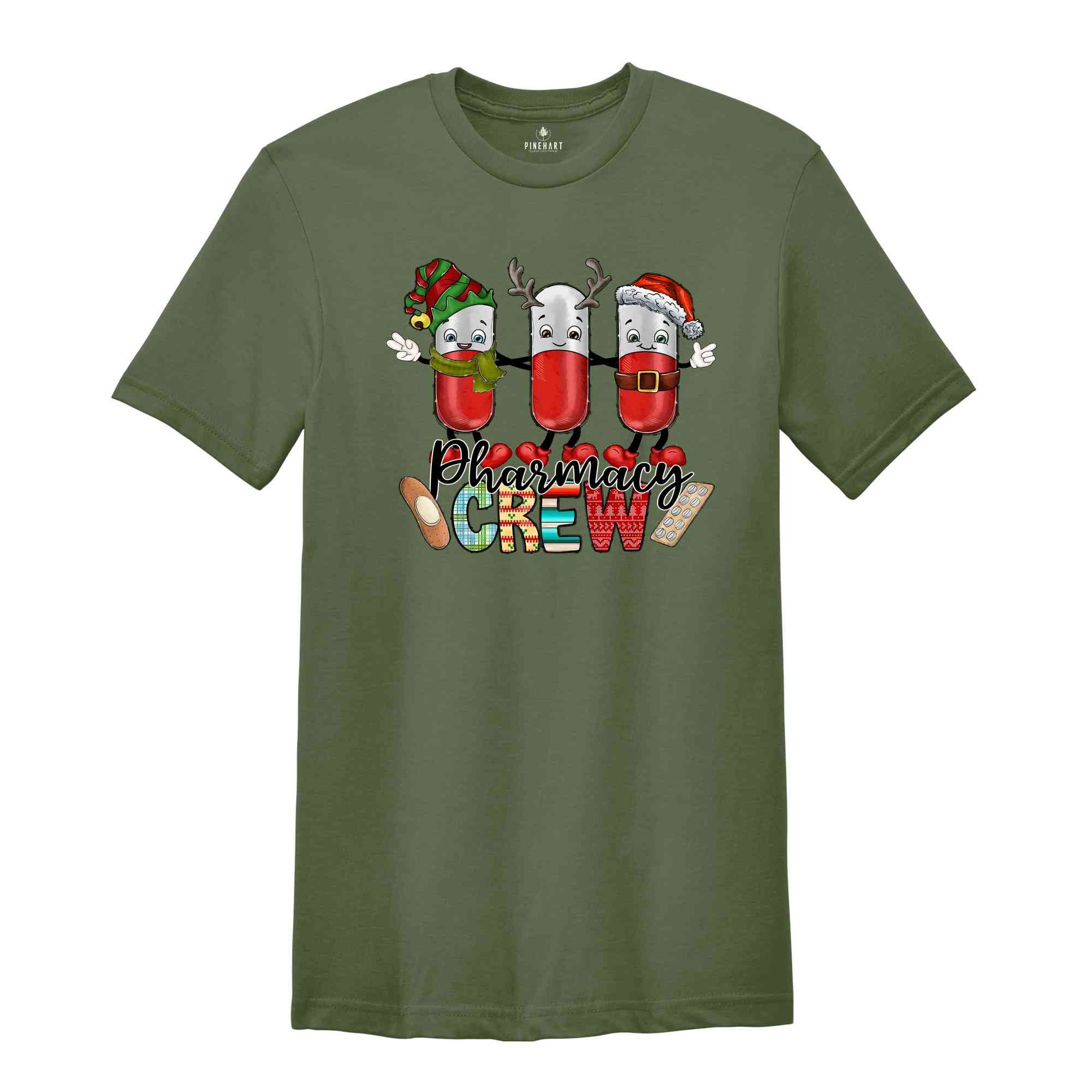 Pharmacy Christmas Tree Shirt, Christmas Pharmacy Squad, Pharmacy Tech Shirt, Pharmacist Gift, Pharmacy Christmas Tee