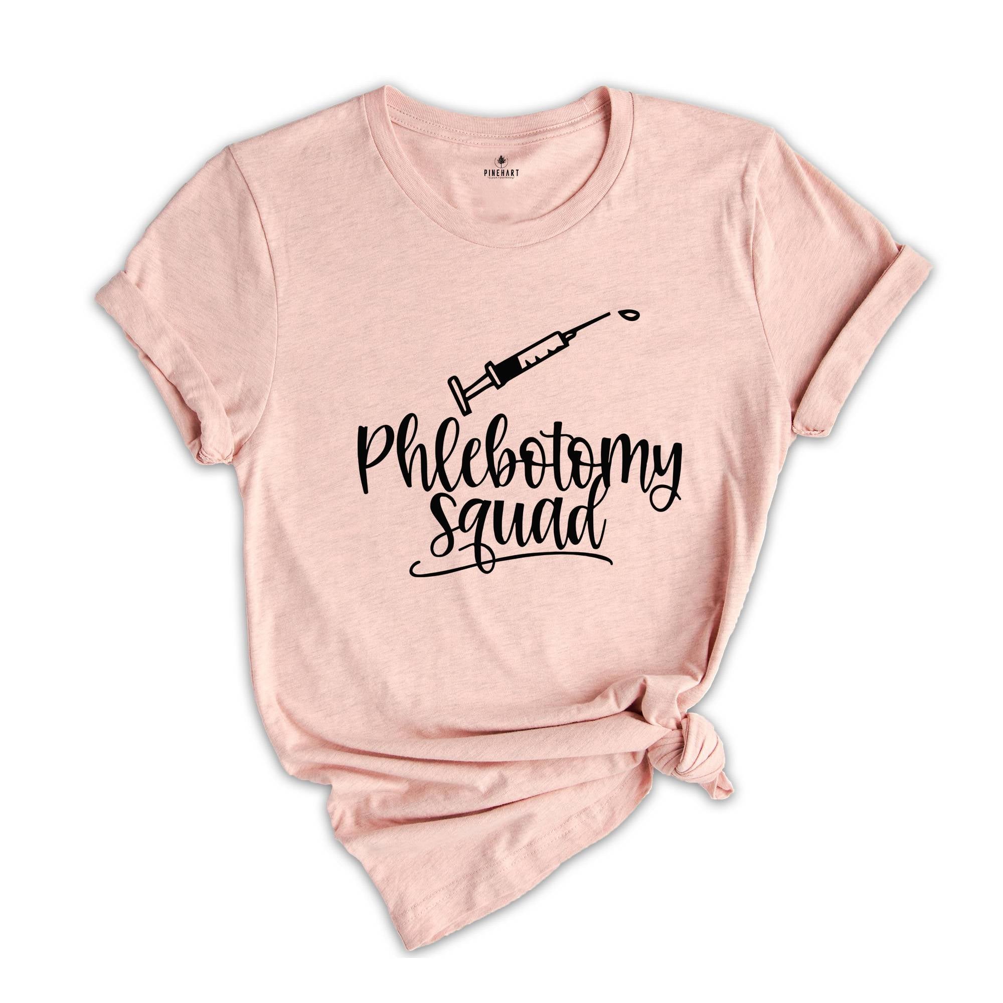 Phlebotomy Squad Shirt, Phlebotomy T-Shirt, Phlebotomy Gifts, Phlebotomy Student Shirt, Phlebotomy Nurse Shirt, Lab Technician Shirt