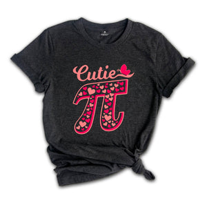 Pi Valentines Day Shirt, Pi Number Shirt, Cutie Pi T-Shirt, Gift For Math Teacher, Math Lover Tee, Valentines Day Gift