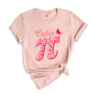 Pi Valentines Day Shirt, Pi Number Shirt, Cutie Pi T-Shirt, Gift For Math Teacher, Math Lover Tee, Valentines Day Gift