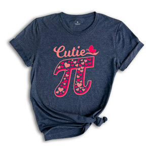 Pi Valentines Day Shirt, Pi Number Shirt, Cutie Pi T-Shirt, Gift For Math Teacher, Math Lover Tee, Valentines Day Gift