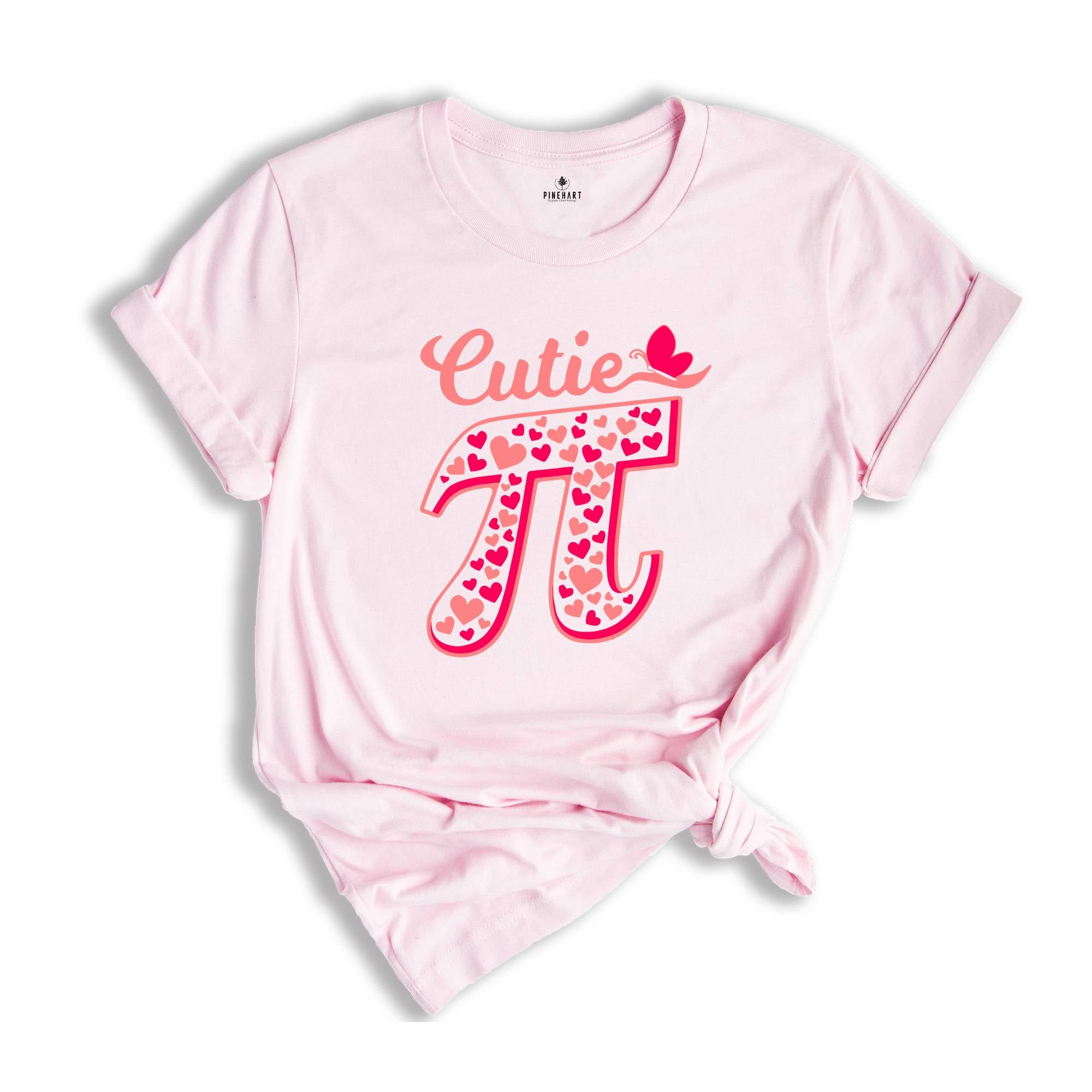 Pi Valentines Day Shirt, Pi Number Shirt, Cutie Pi T-Shirt, Gift For Math Teacher, Math Lover Tee, Valentines Day Gift