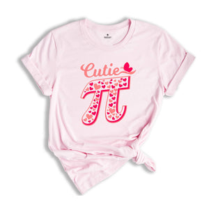 Pi Valentines Day Shirt, Pi Number Shirt, Cutie Pi T-Shirt, Gift For Math Teacher, Math Lover Tee, Valentines Day Gift