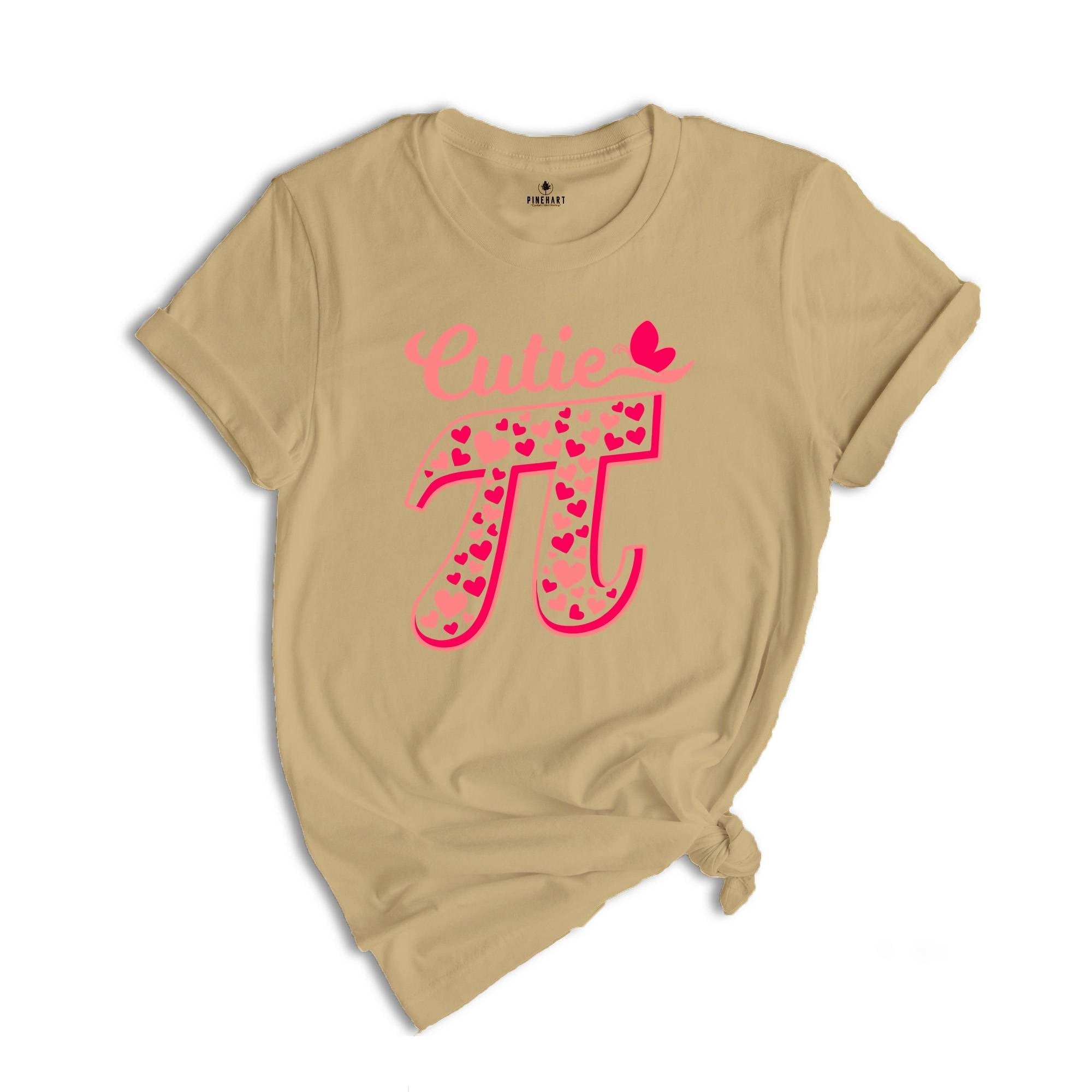 Pi Valentines Day Shirt, Pi Number Shirt, Cutie Pi T-Shirt, Gift For Math Teacher, Math Lover Tee, Valentines Day Gift