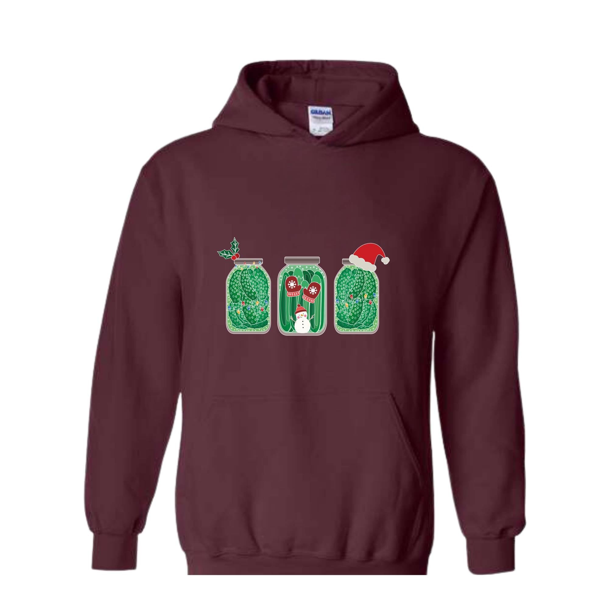 Pickles Christmas Sweatshirt, Pickles Sweatshirt, Pickle Lover Gift, Christmas Sweatshirt, Foodie Sweatshirt, Christmas Mom Sweatshirt