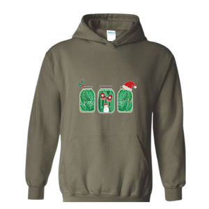 Pickles Christmas Sweatshirt, Pickles Sweatshirt, Pickle Lover Gift, Christmas Sweatshirt, Foodie Sweatshirt, Christmas Mom Sweatshirt