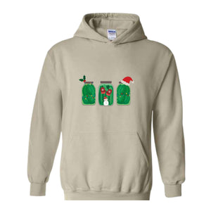 Pickles Christmas Sweatshirt, Pickles Sweatshirt, Pickle Lover Gift, Christmas Sweatshirt, Foodie Sweatshirt, Christmas Mom Sweatshirt