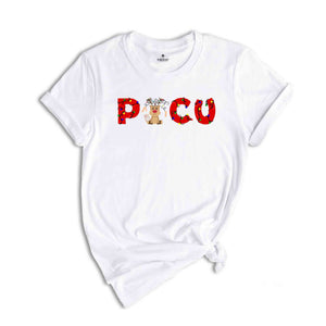 Picu Nurse Christmas Shirt, PICU Xmas Holiday T-Shirt, Pediatric Intensive Care Nurse Christmas Tee, Pediatric ICU Nurse Reindeer Shirt