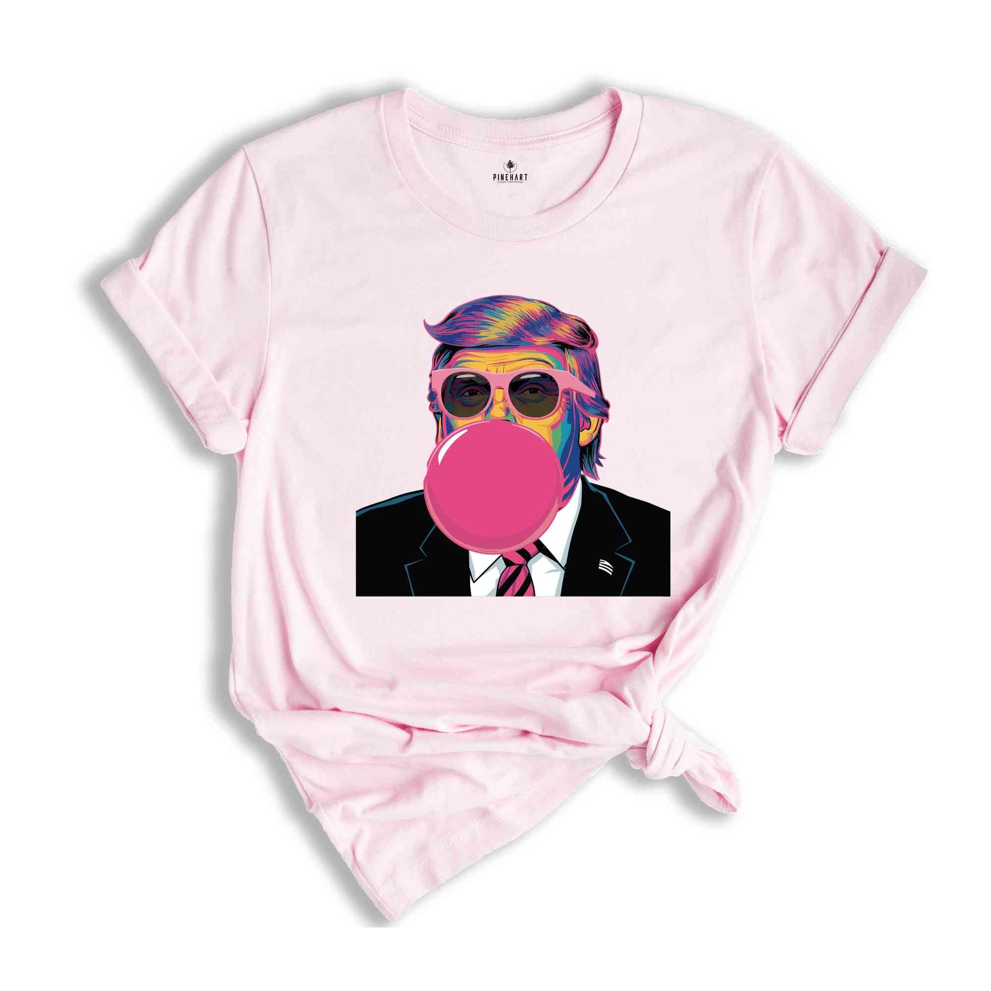 Pink Sun Glasses Trump Bubble Gum Shirt, Republican Shirt, Trump Supporters T-Shirt, Trump Sweatshirt, President 2025 T-Shirt