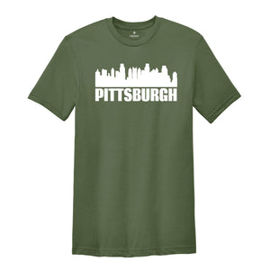 Pittsburgh Skyline Shirt, Pittsburgh Home Tee, Pittsburgh Gift, Pittsburgh Trip Shirt, Pittsburgh Sweatshirt, Pittsburgh T-shirt