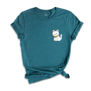 Pocket Pride Cat T-shirt, Trans Pride Shirt, Pride Ally Shirt, Funny Gay Shirt, Rainbow Colors Cat Shirts, Pride Outfit