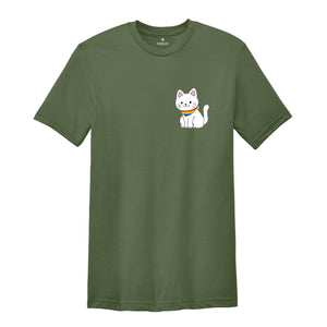 Pocket Pride Cat T-shirt, Trans Pride Shirt, Pride Ally Shirt, Funny Gay Shirt, Rainbow Colors Cat Shirts, Pride Outfit