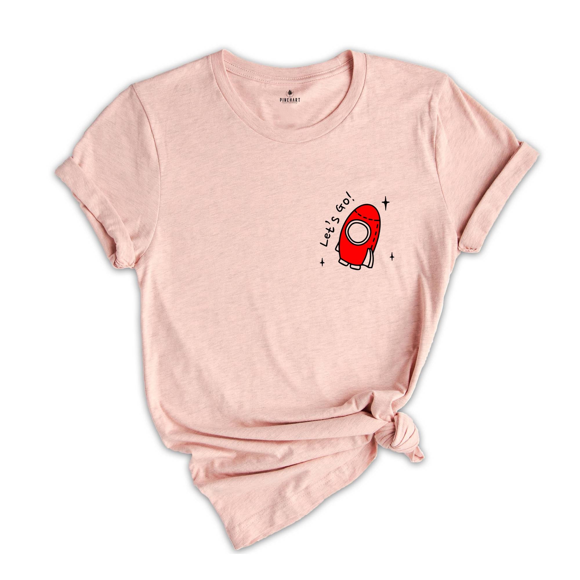 Pocket Rocket Shirt, Let's Go Shirt, Rocket Ship Shirt, Space T-Shirt, Astronomy Shirt, Kids Rocket Tee, Astronomy Gift