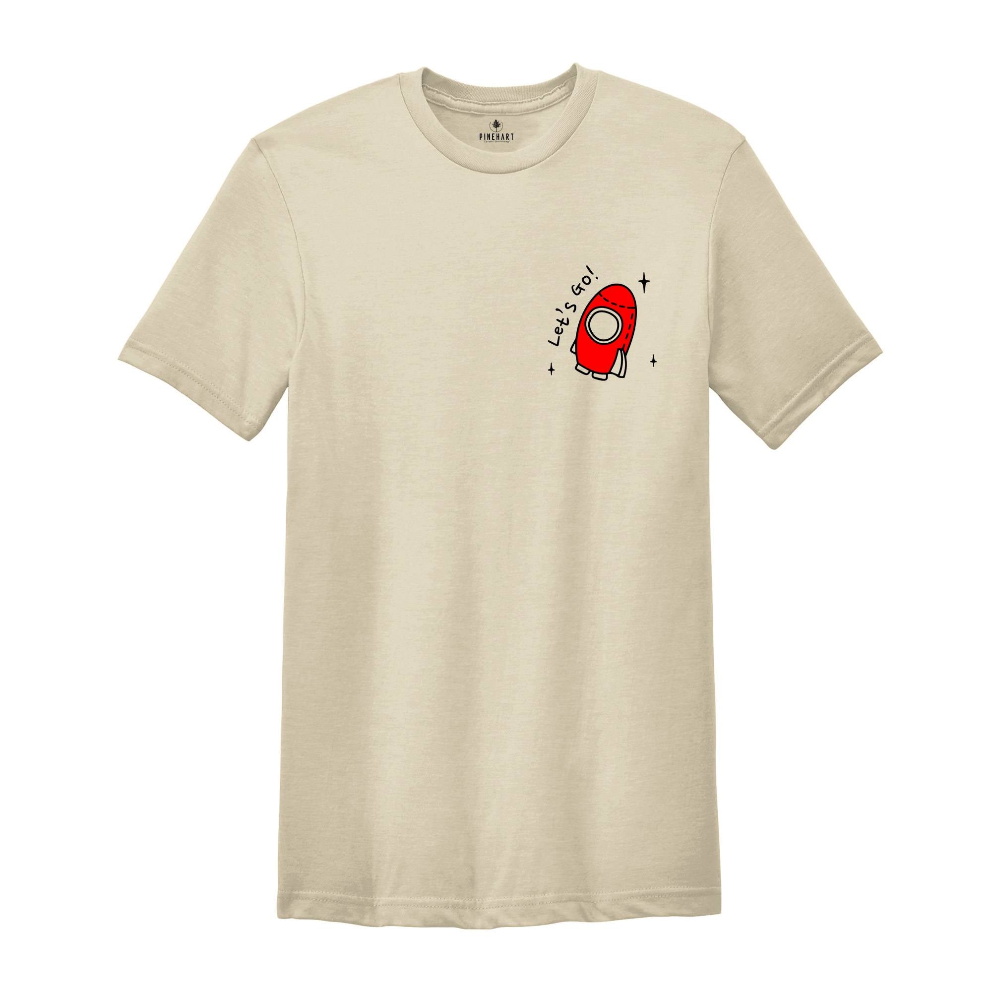 Pocket Rocket Shirt, Let's Go Shirt, Rocket Ship Shirt, Space T-Shirt, Astronomy Shirt, Kids Rocket Tee, Astronomy Gift