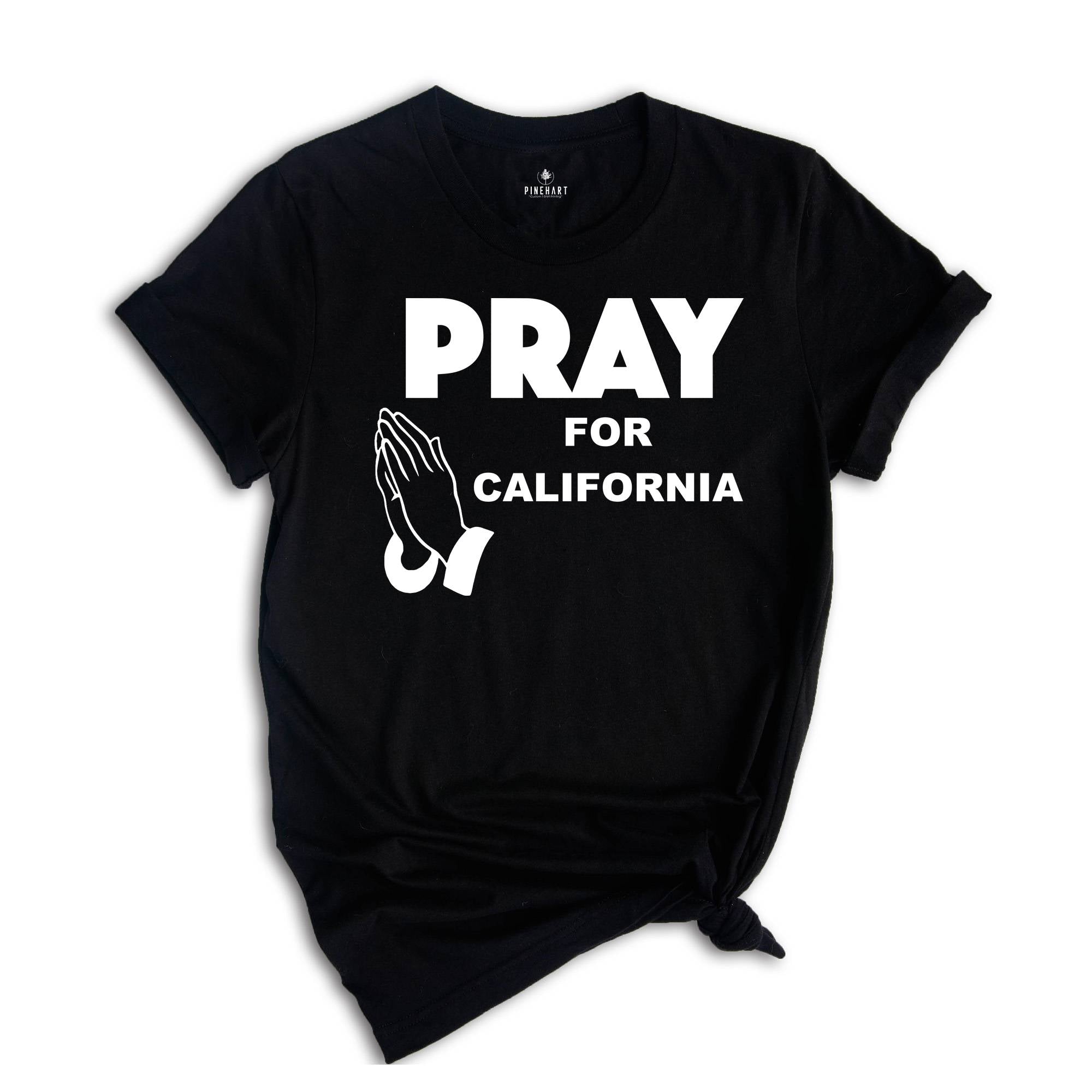 Pray For California Shirt, Support LA Firefighters T-Shirt, Los Angeles Fire Recovery Shirt, LA Resilience Shirt, Firefighter Support Tee