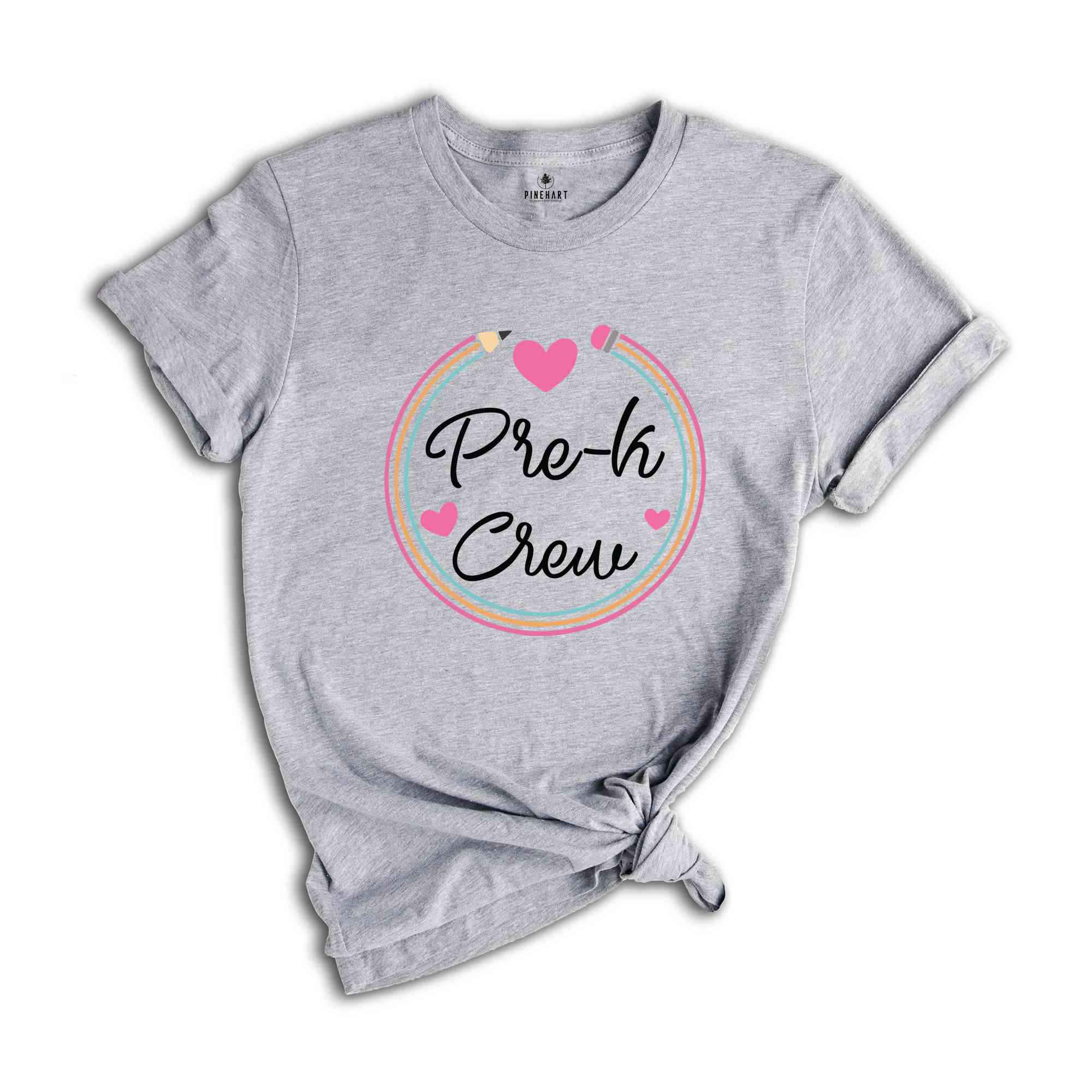 Pre-K Crew Shirt, Pre k Crew Shirt, Teacher Shirt, Grade Teacher Shirt, First Day Of School Shirt, Back To School Shirt, Teacher Gift