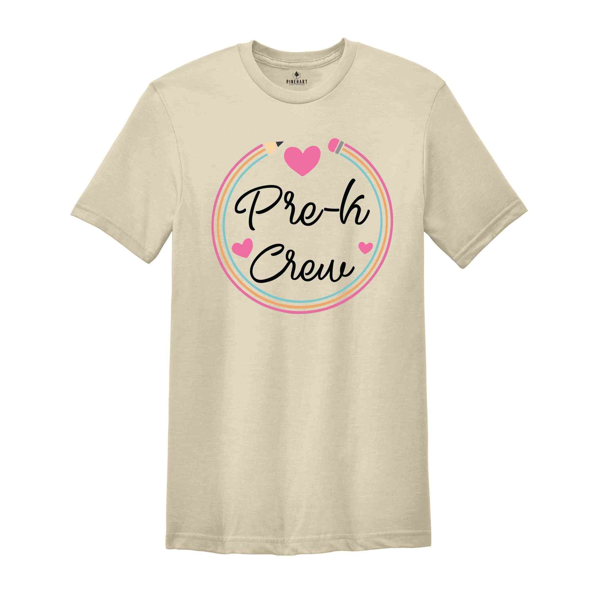 Pre-K Crew Shirt, Pre k Crew Shirt, Teacher Shirt, Grade Teacher Shirt, First Day Of School Shirt, Back To School Shirt, Teacher Gift