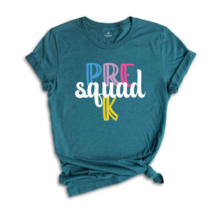 Pre K Squad Shirt, Teacher Shirt, Grade Squad Teacher Shirt, Squad Shirt, New Teacher Shirt, Grade Shirt, Back To School Shirtb