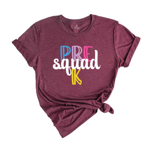 Pre K Squad Shirt, Teacher Shirt, Grade Squad Teacher Shirt, Squad Shirt, New Teacher Shirt, Grade Shirt, Back To School Shirtb