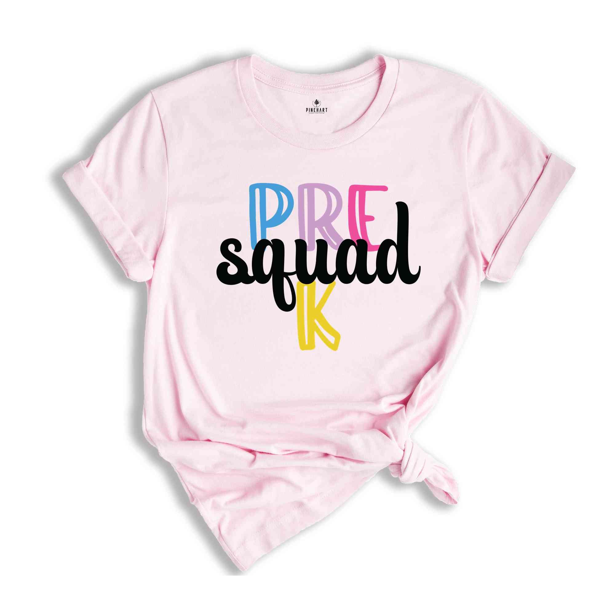 Pre K Squad Shirt, Teacher Shirt, Grade Squad Teacher Shirt, Squad Shirt, New Teacher Shirt, Grade Shirt, Back To School Shirtb