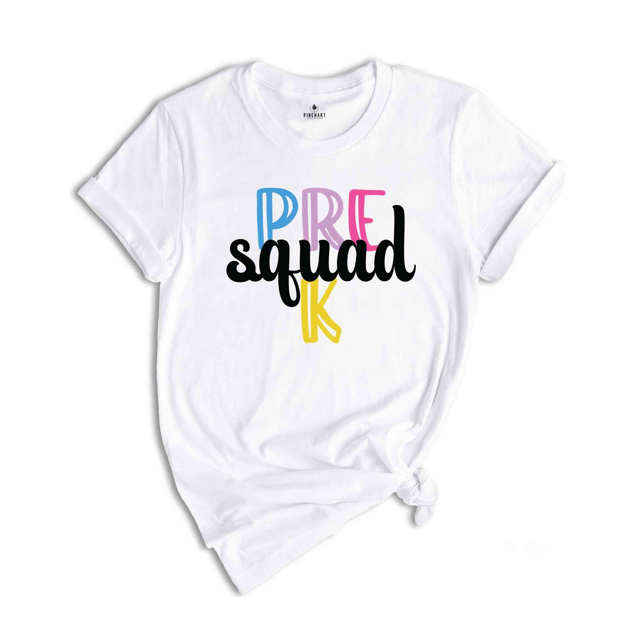 Pre K Squad Shirt, Teacher Shirt, Grade Squad Teacher Shirt, Squad Shirt, New Teacher Shirt, Grade Shirt, Back To School Shirtb