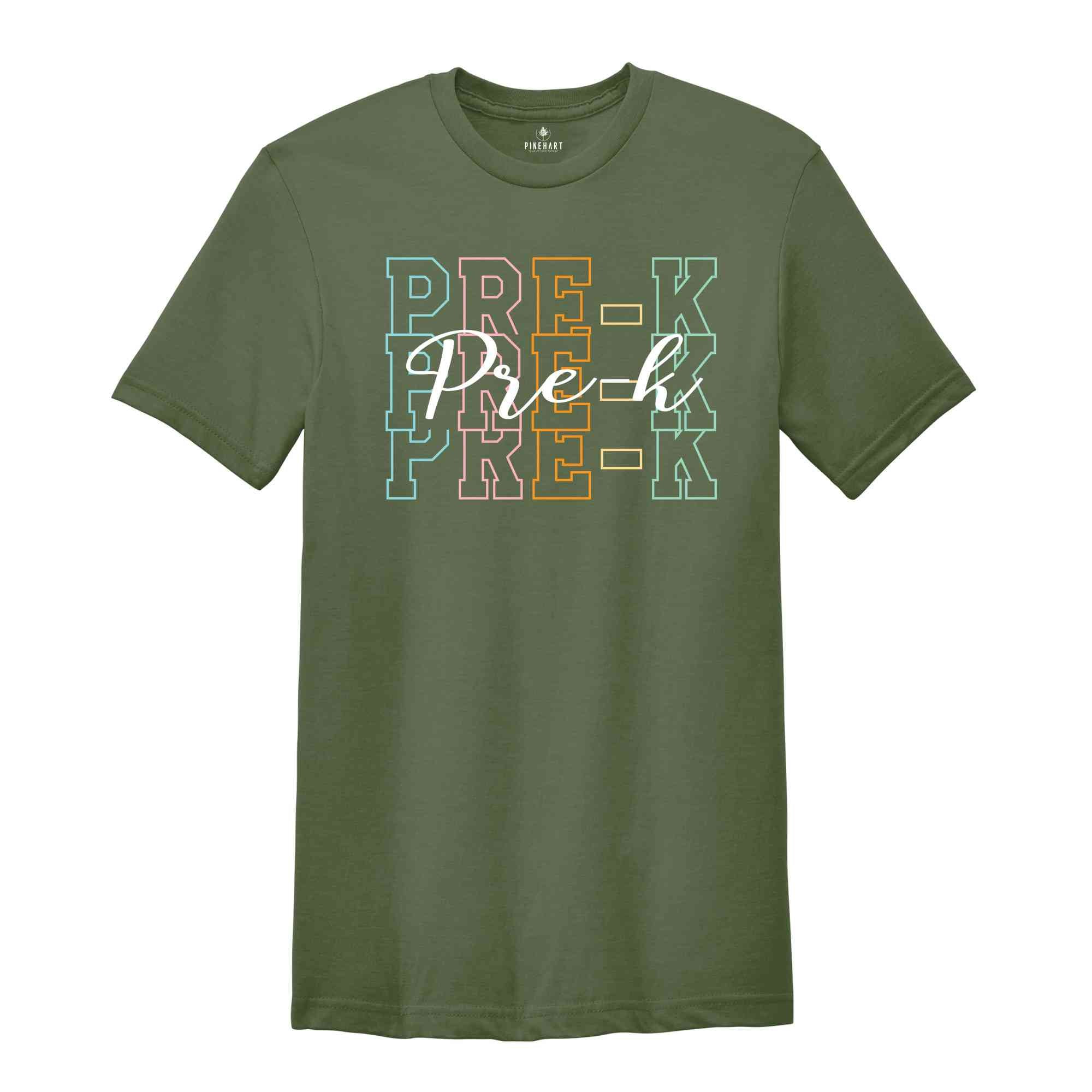 Pre-K Teacher Shirt, Pre-K Squad, Preschool Crew, PreK Teacher Shirt, Pre-K Teacher Team Shirts, PreK TShirt, Pre K T-Shirt