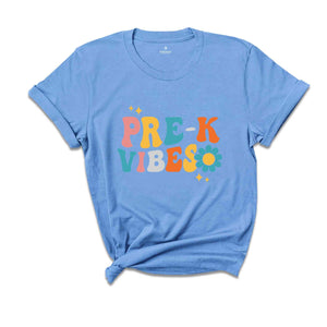 Pre-K Vibes Shirt, Back To School Shirt, Cute Back To School Shirt, Elementary School, Teacher Student Back To School Gift