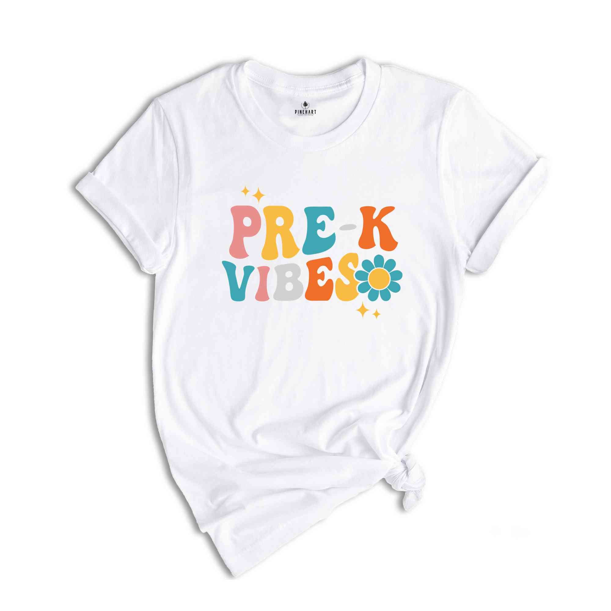 Pre-K Vibes Shirt, Back To School Shirt, Cute Back To School Shirt, Elementary School, Teacher Student Back To School Gift