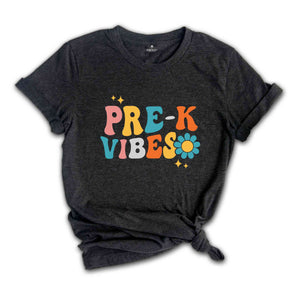 Pre-K Vibes Shirt, Back To School Shirt, Cute Back To School Shirt, Elementary School, Teacher Student Back To School Gift