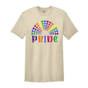 Pride Heart Shirt, Rainbow Shirt, LGBTQ+ Shirt, Pride Month Shirt, Hurts No One Tshirt, Equality Shirt, Love is Love