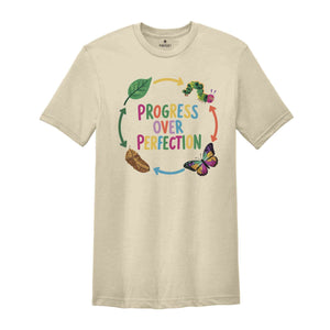 Progress Over Perfection T-Shirt, Science Teacher Shirt, Inspirational Shirt, Gift For Teachers, Teacher Appreciation Shirt