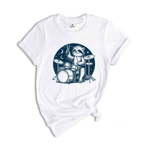 Raccoon Playing Drums Retro T-Shirt, Raccoon Vintage Tattoo Style Shirt, Funny T Shirt, 90s Graphic Tee, Octopus Drummer Music Gift