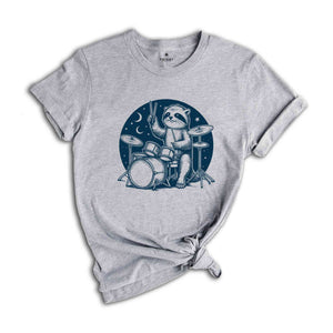 Raccoon Playing Drums Retro T-Shirt, Raccoon Vintage Tattoo Style Shirt, Funny T Shirt, 90s Graphic Tee, Octopus Drummer Music Gift