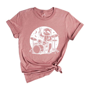 Raccoon Playing Drums Retro T-Shirt, Raccoon Vintage Tattoo Style Shirt, Funny T Shirt, 90s Graphic Tee, Octopus Drummer Music Gift