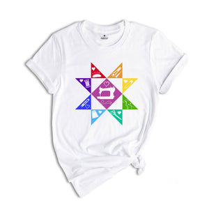 Rainbow Sewing Shirt, Sewciopath Tee, Crafter Mom Shirt, Sewing Lover Shirt, Quilter Gift, Swing Lover Gift, Cute Birthday Tee