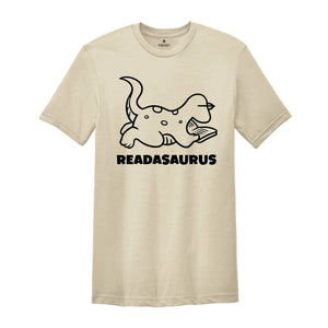 Readasaurus Shirt, Reading Book Shirt, Gift For Bookworms, Booksellers Gift, Gift For Teachers, Readers T-Shirt, Learn to Read Tee