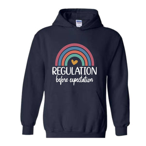 Regulation Before Expectation, Autism Shirt, Special Education Tshirt, Gift For Teacher, Autism Awareness Tee, Sensory Regulation T-shirt
