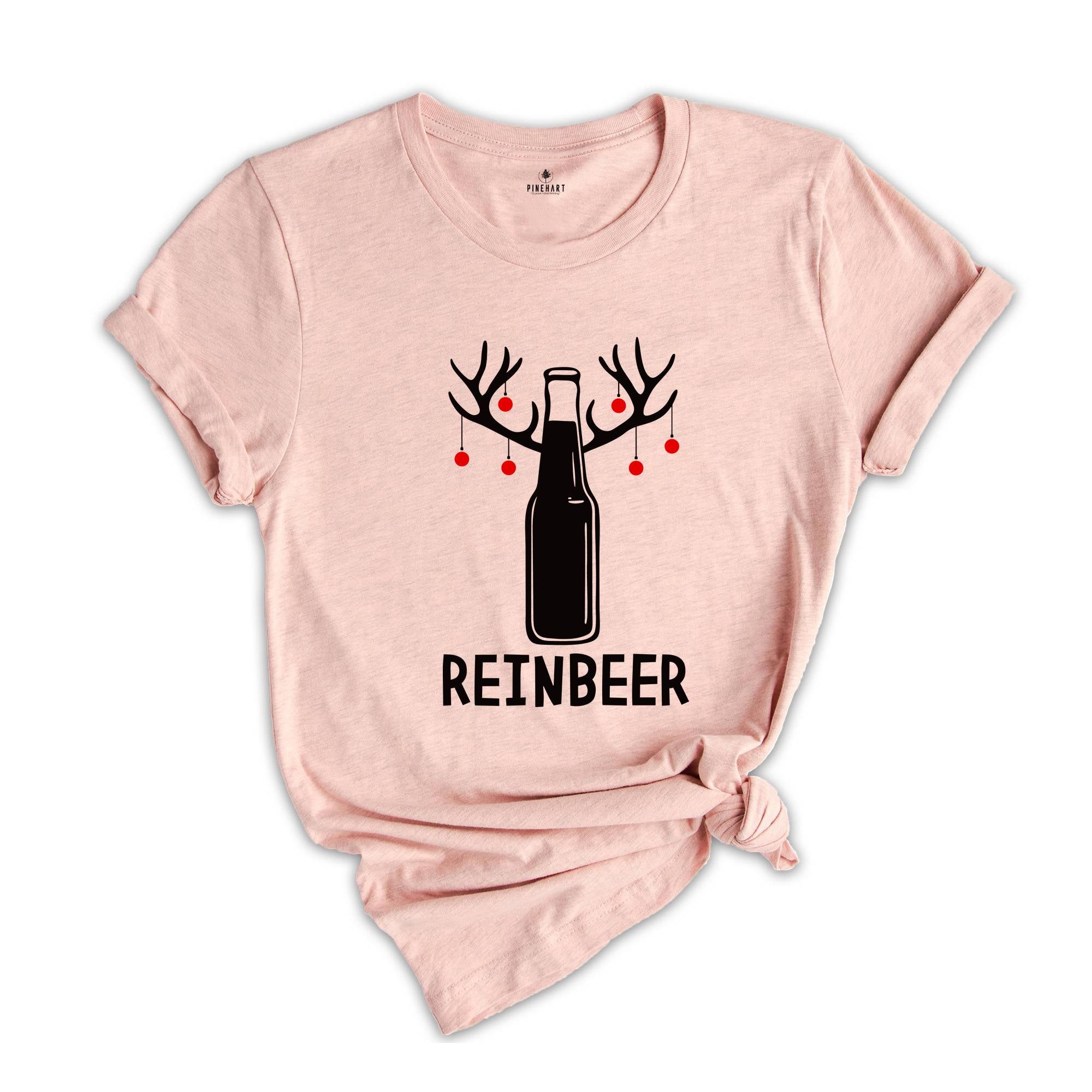Reinbeer Shirt, Beer Lover Shirt, Funny Beer Tee, Holiday Shirt, Xmas Gift, Gift for Dad, Christmas Sweatshirt, Beer Dad Shirt