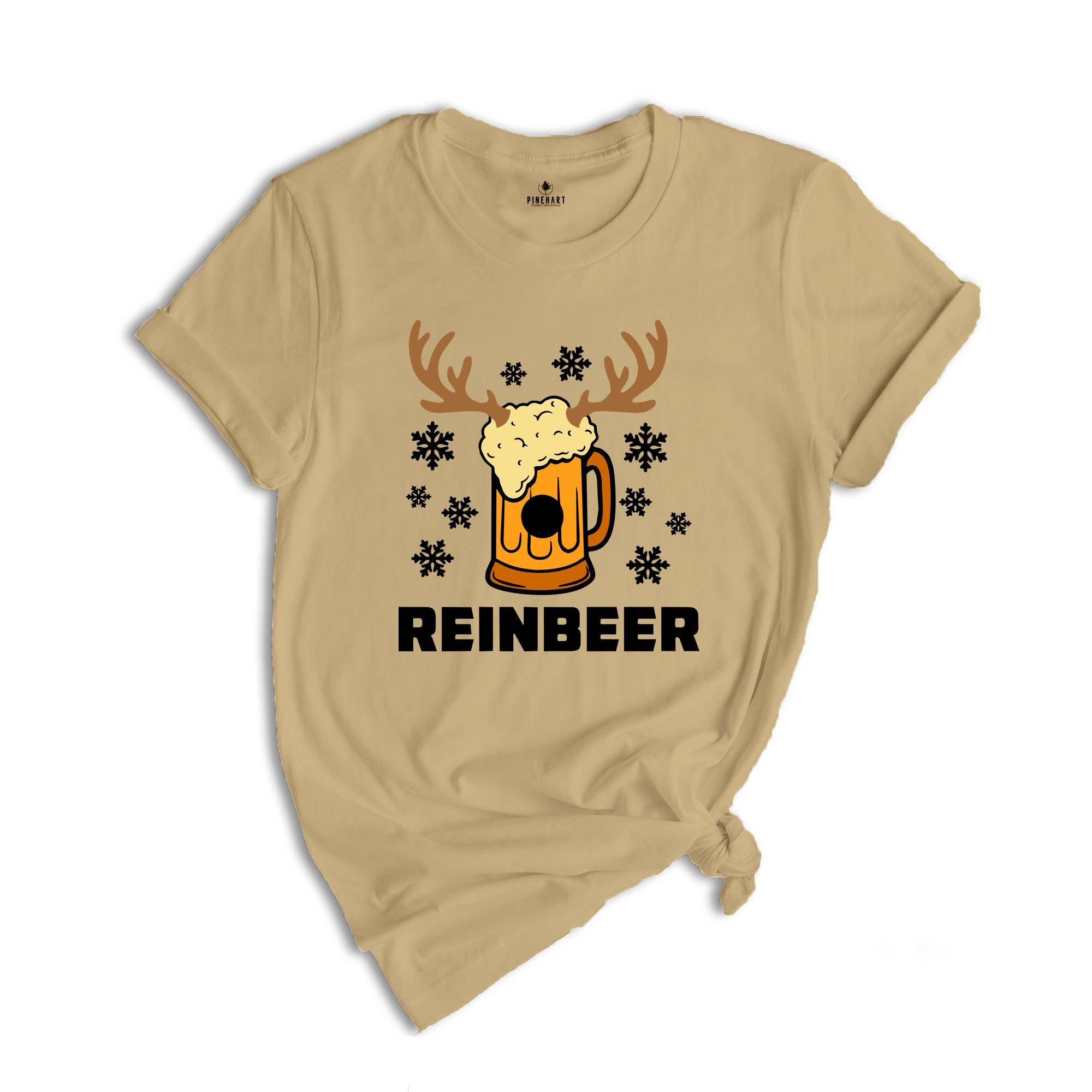 Reinbeer Shirt, Christmas Drinking T-shirt, Beer Dad Costume, Drinking Club Tee, Drunkard Gift, Craft Beer Outfit, Xmas Beer Shirt