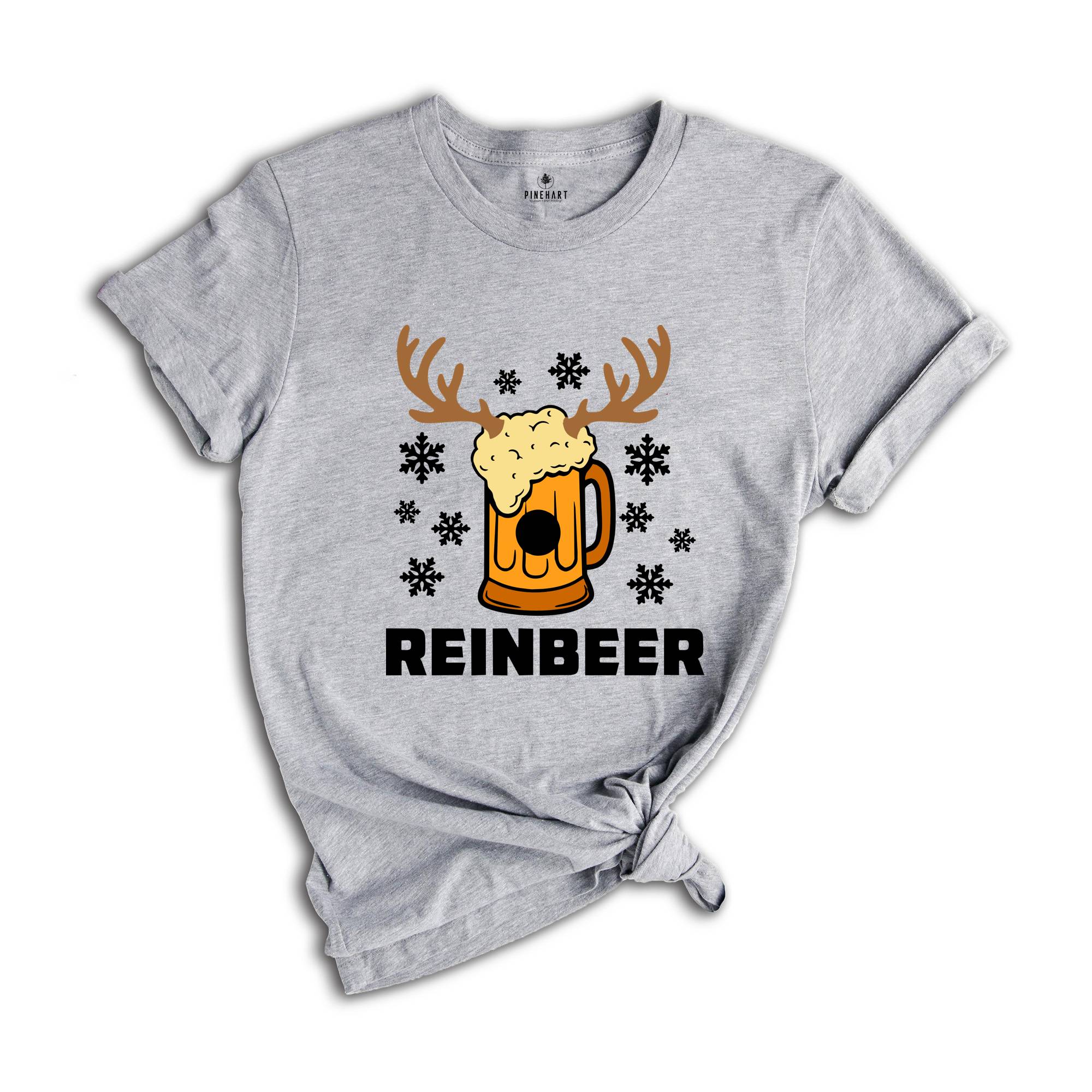 Reinbeer Shirt, Christmas Drinking T-shirt, Beer Dad Costume, Drinking Club Tee, Drunkard Gift, Craft Beer Outfit, Xmas Beer Shirt