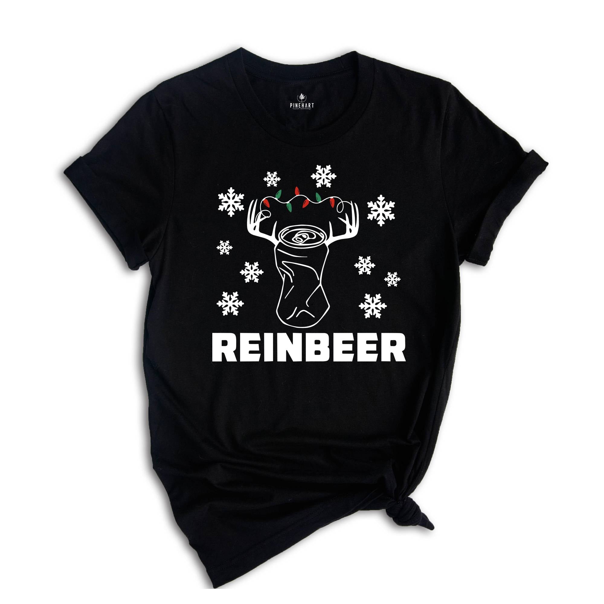 Reinbeer Shirt, Christmas Drinking T-Shirt, Beer Dad Costume, Drinking Club Tee, Drunkard Gift, Craft Beer Outfit
