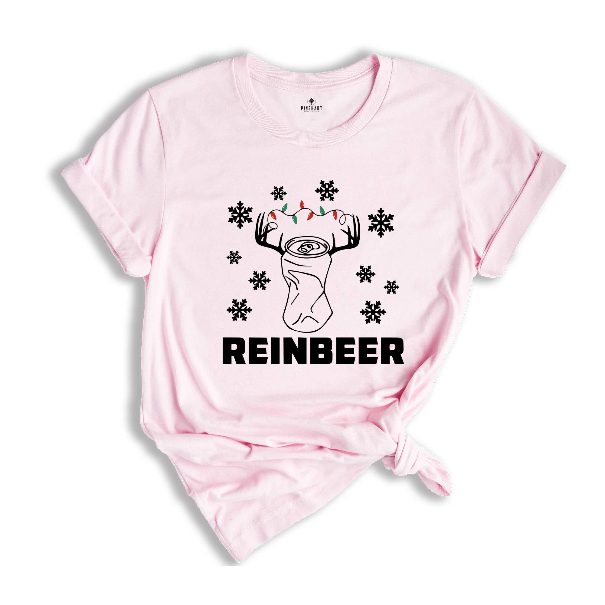 Reinbeer Shirt, Christmas Drinking T-Shirt, Beer Dad Costume, Drinking Club Tee, Drunkard Gift, Craft Beer Outfit