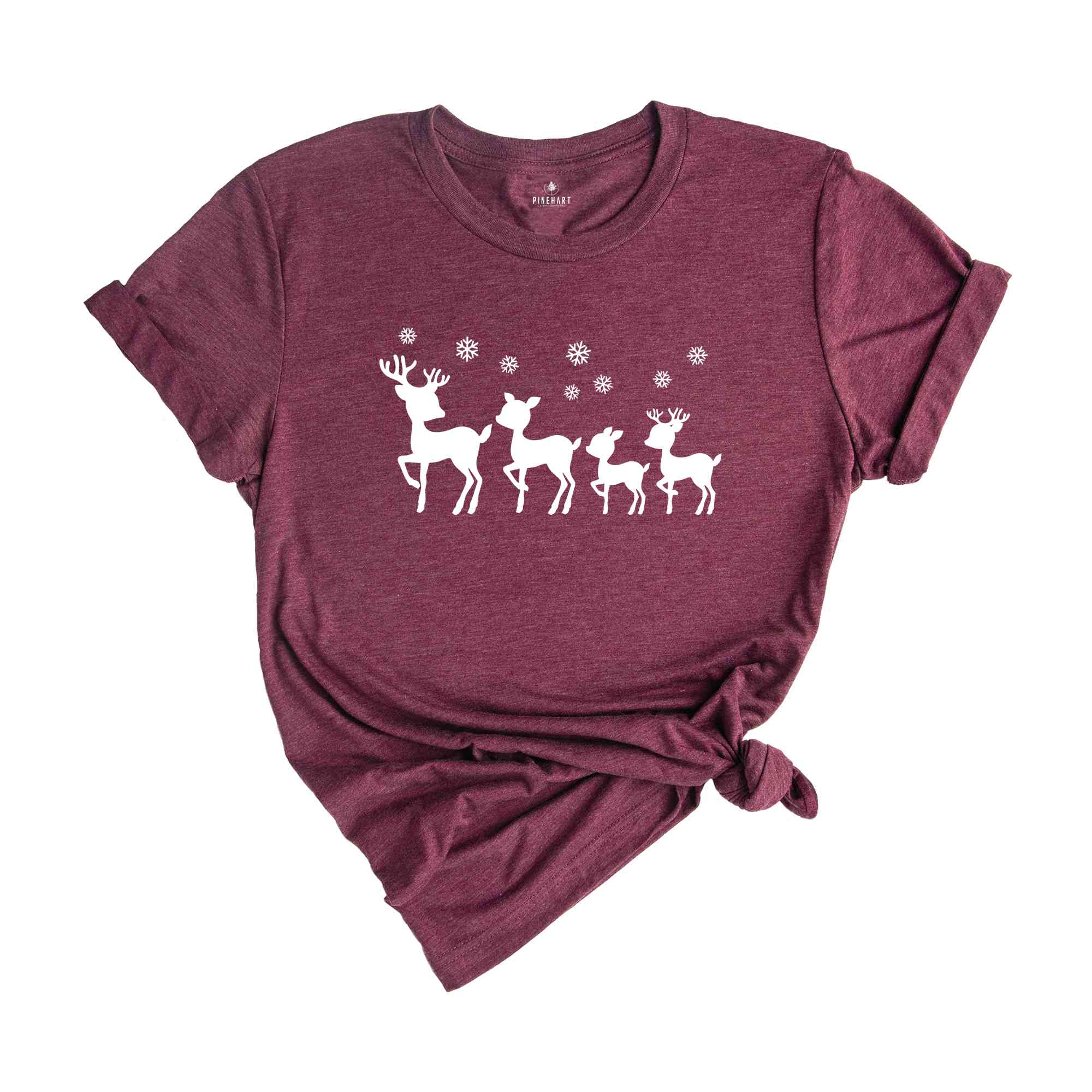 Reindeer Christmas Shirt, Reindeer Family Shirt, Peeping Reindeer Shirt, Merry Christmas Shirt, Christmas Family Shirt, Xmas Shirt