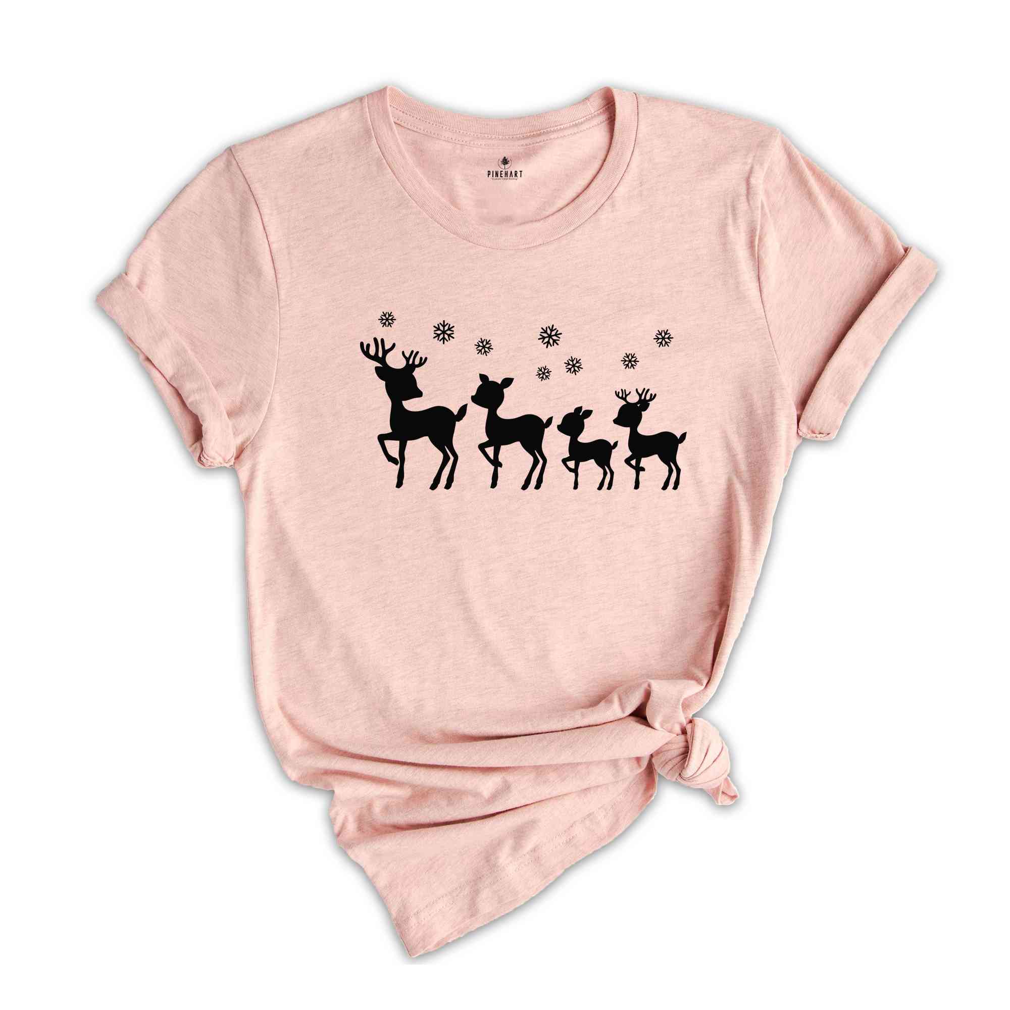 Reindeer Christmas Shirt, Reindeer Family Shirt, Peeping Reindeer Shirt, Merry Christmas Shirt, Christmas Family Shirt, Xmas Shirt