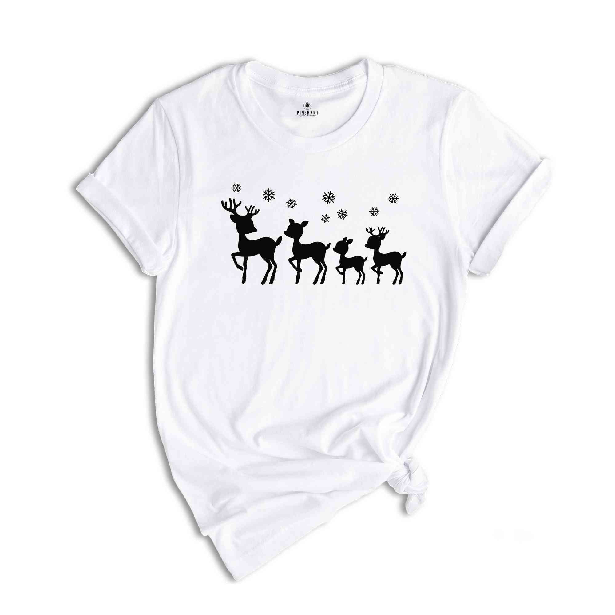 Reindeer Christmas Shirt, Reindeer Family Shirt, Peeping Reindeer Shirt, Merry Christmas Shirt, Christmas Family Shirt, Xmas Shirt