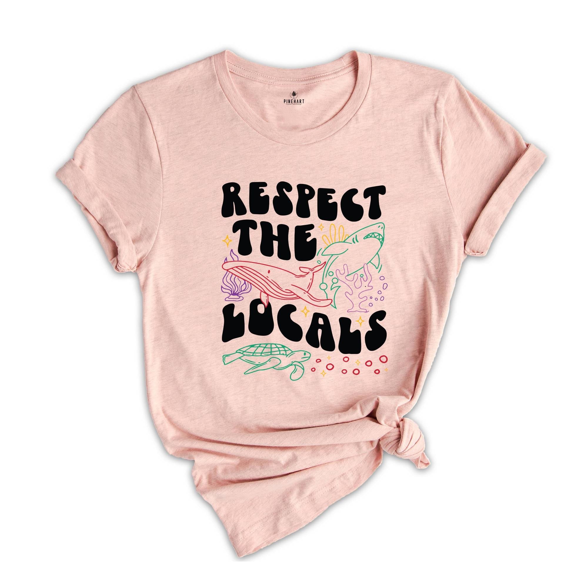 Respect The Local Animals Shirt, Protect National Parks, Beach Girl Shirt, Summer Environmental Gift, Cute Birthday T-shirt